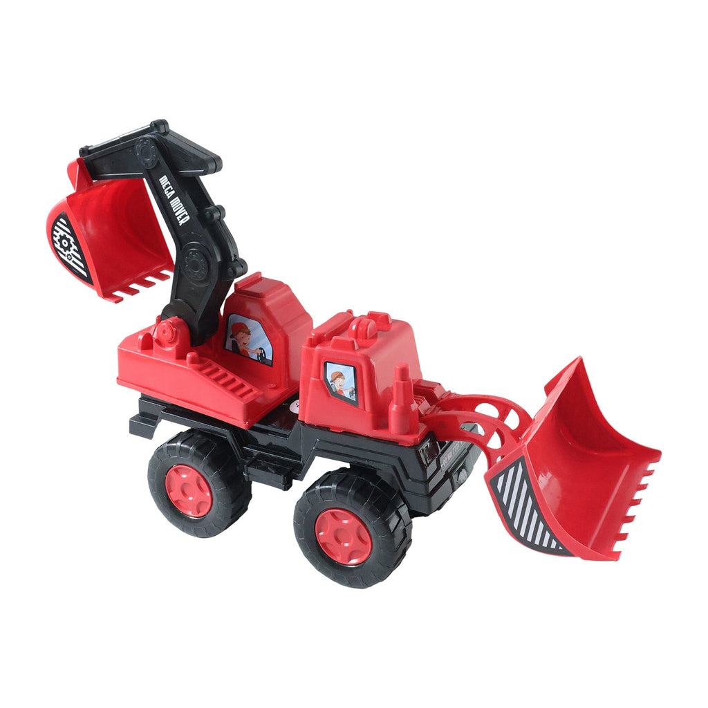 Toy excavator construction vehicle for kids