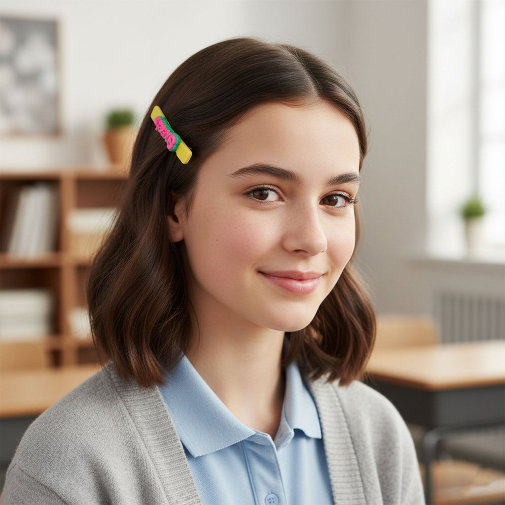 Individual clip from Sweet Text decorative hair clip set