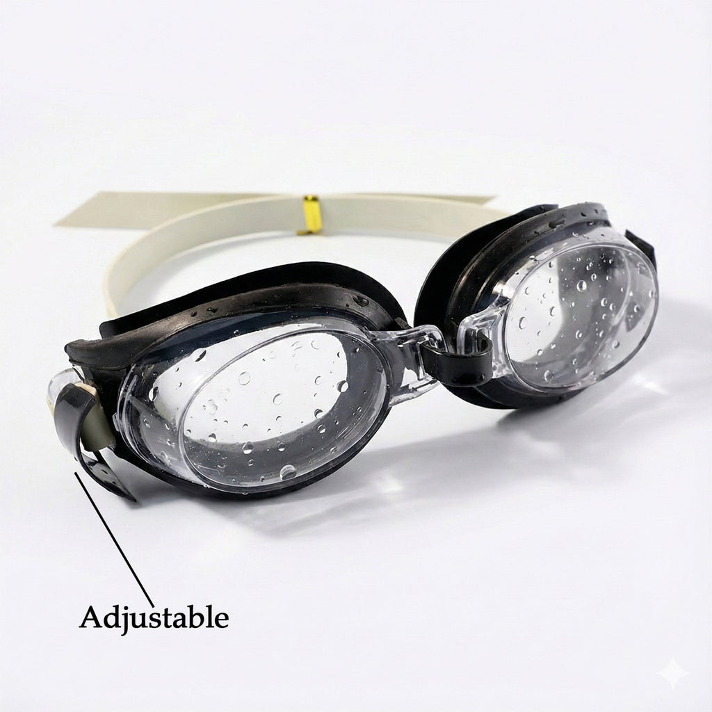 Anti-fog coated UV swimming goggles for clear underwater vision