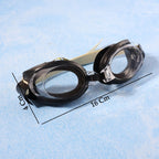 Comfortable silicone swimming goggles with adjustable strap for secure fit
