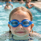 Premium anti-fog kids goggles for swimming practice