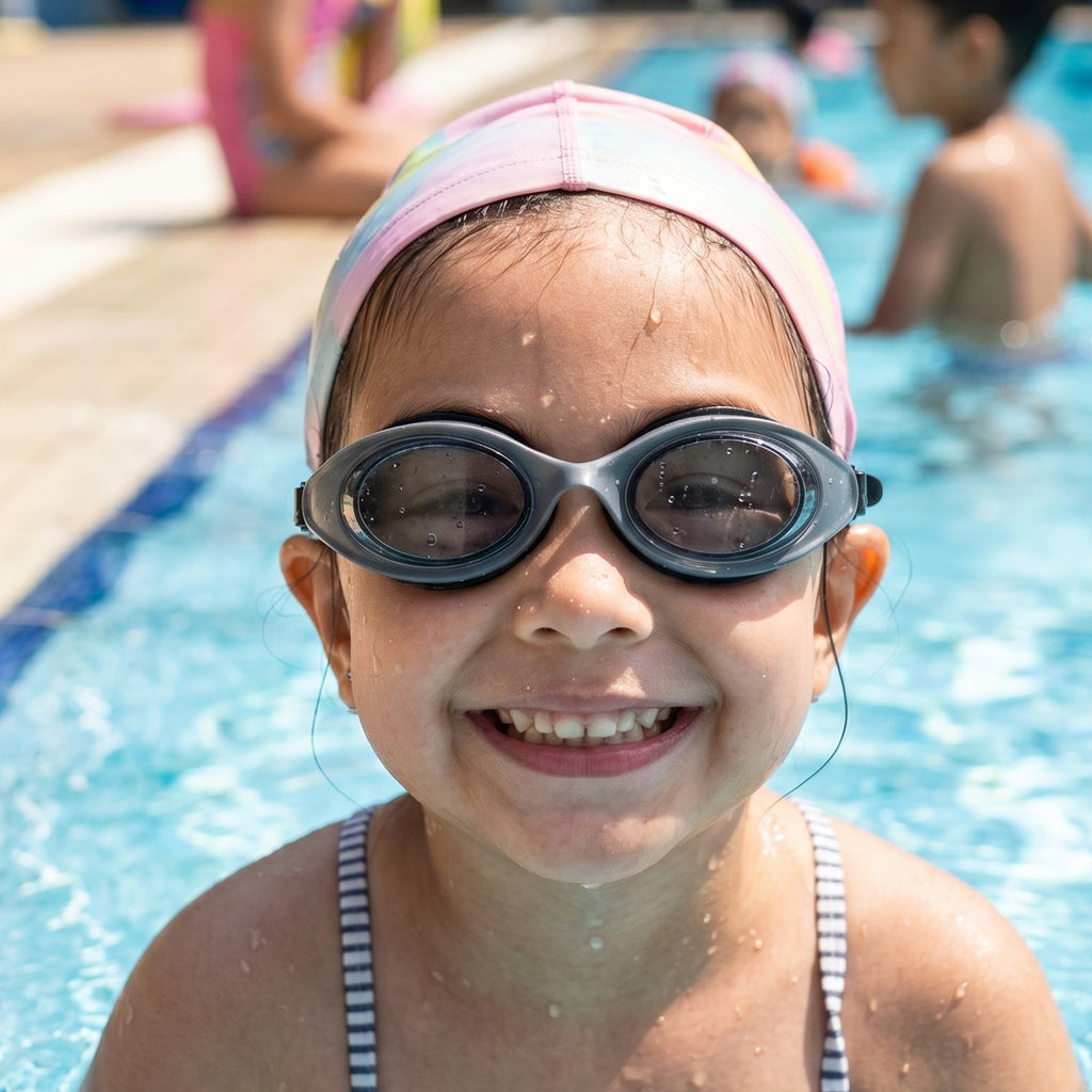 Anti-fog kids goggles for clear vision while swimming