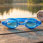 Durable lightweight kids swimming goggles with protective case