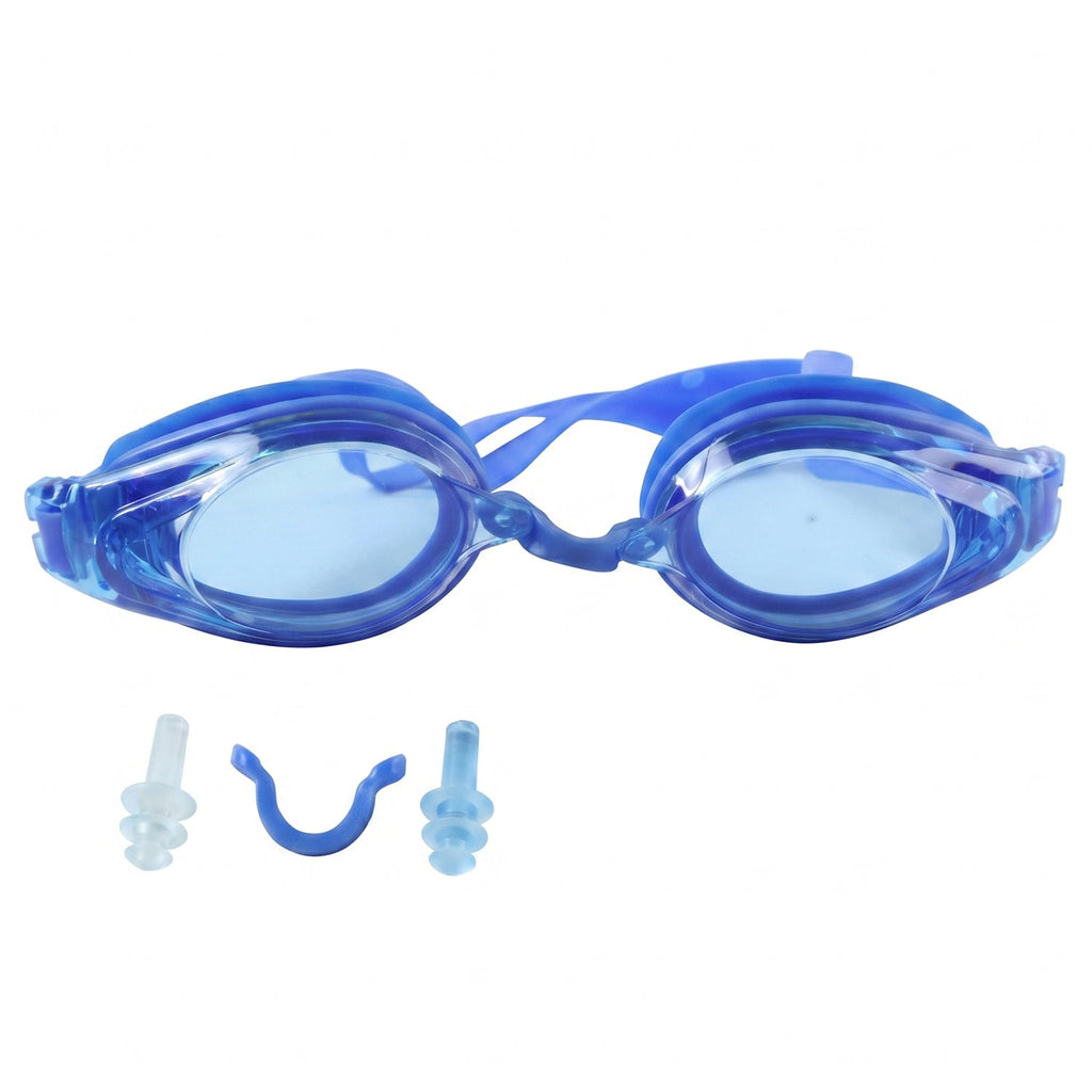 Secure fit adjustable strap kids goggles for pool training