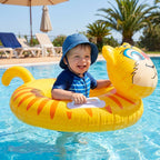 Lightweight, portable inflatable swim ring for kids