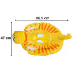 Easy-to-inflate kids swim ring suitable for pool and beach