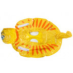 Kids' inflatable water float with fun tiger design and handle