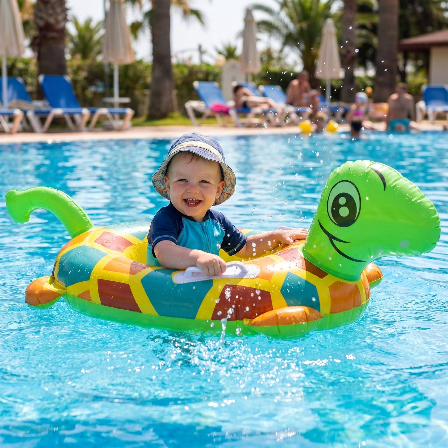 Toddler pool safety float tube