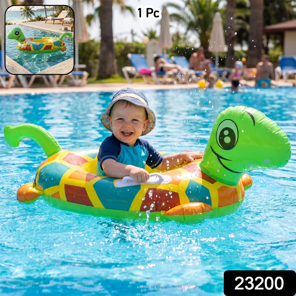 Turtle design kids swim ring pool float inflatable