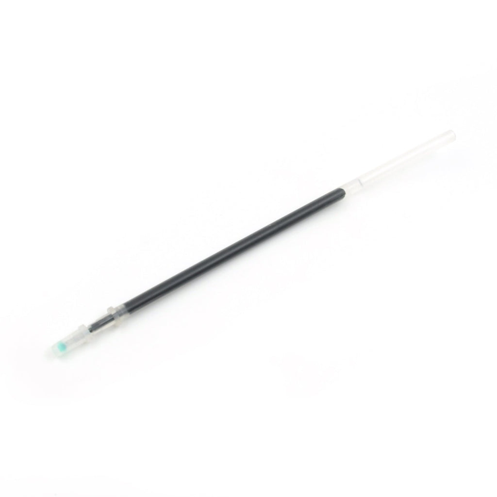 An InkGlow black pen refill shown against a white background, highlighting its sleek design.