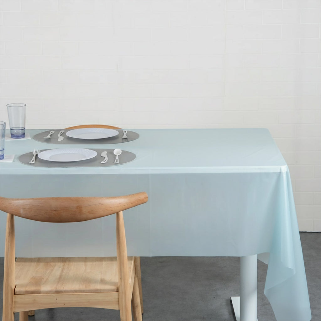 Folded disposable plastic waterproof table sheet ready for use