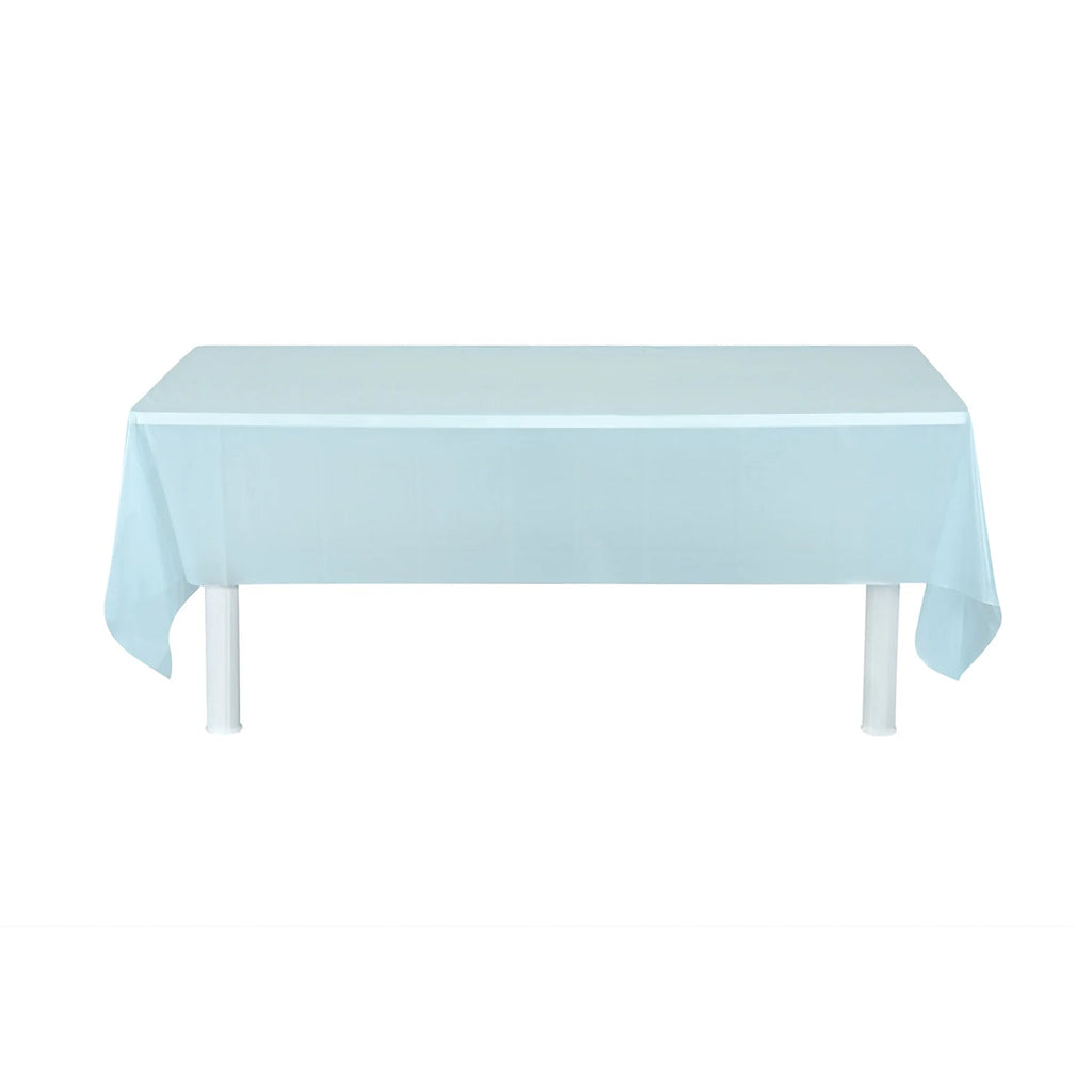 Disposable dining table cover protecting table surface from spills
