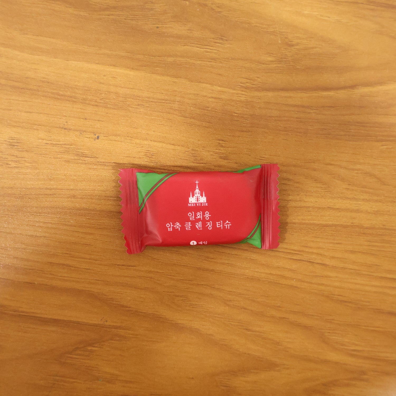 Lifestyle image showing the convenience of the disposable travel towel.