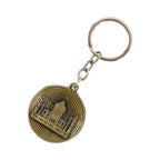 Detailed Taj Mahal keychain with antique brass polish finish