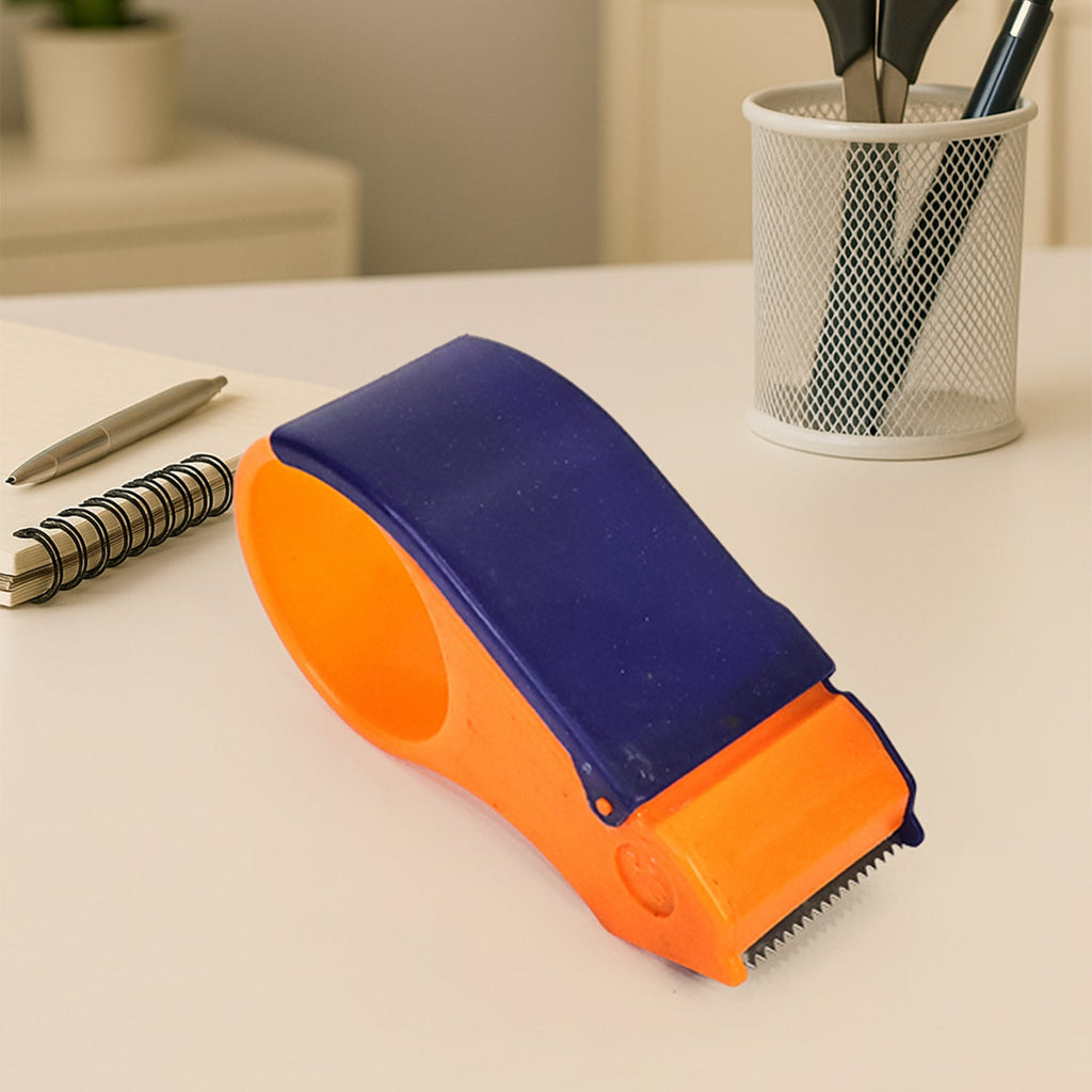 Close-up of 45mm tape dispenser serrated cutting blade
