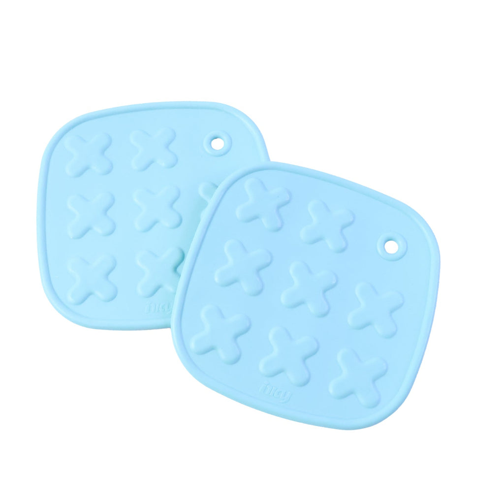 Stack of two silicone heat-resistant cup coasters for multipurpose use