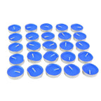 Single tea light candle emitting gentle fragrance and light