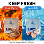 Compact thermal lunch carrier bag suitable for daily meals
