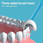 Soft silicone brush head detail on baby tongue cleaner