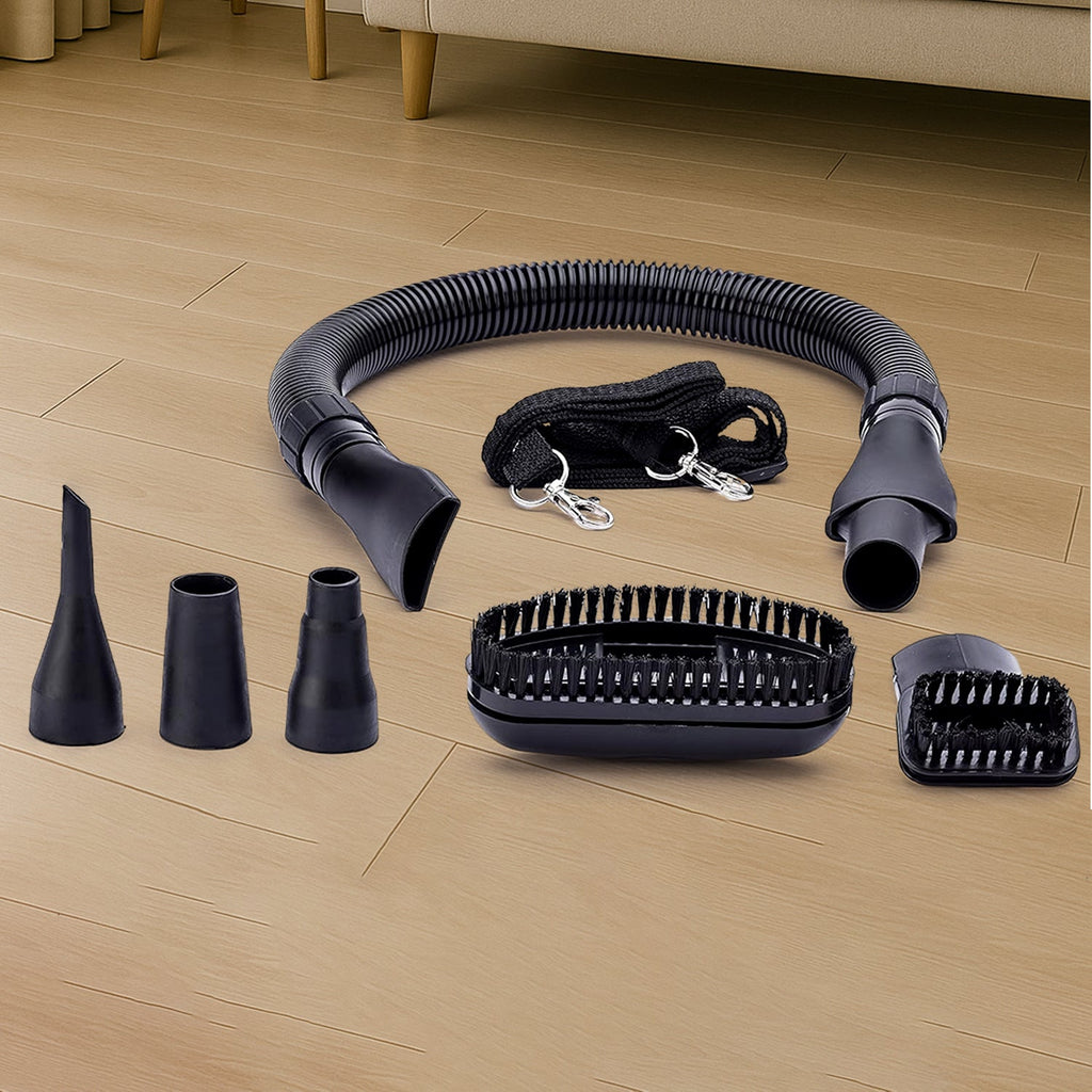 Side angle of Orbit 800W handheld mini vacuum cleaner highlighting compact size