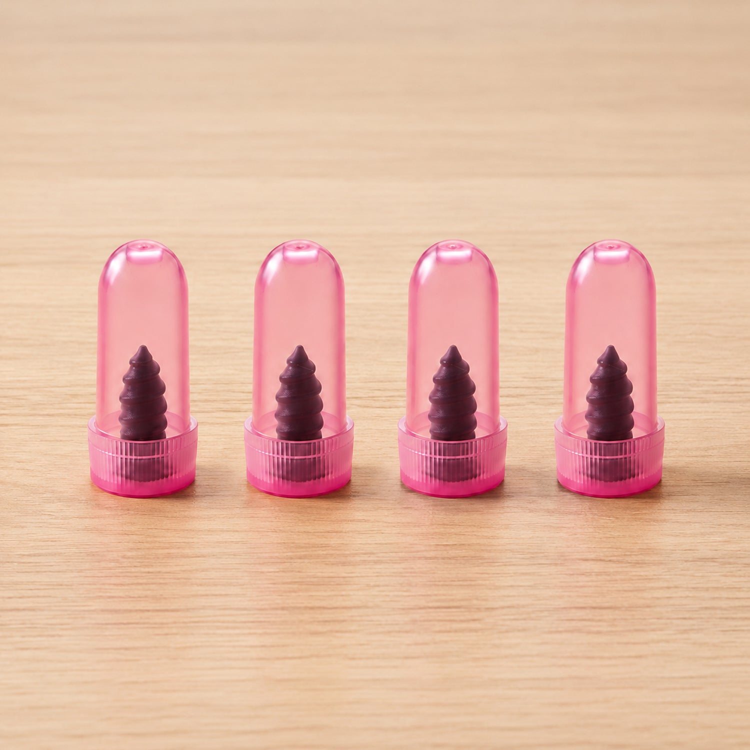 Pink screw-style tubeless tire repair nail for quick puncture fixes