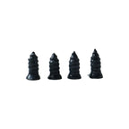 Side view of pink tubeless tire repair plug