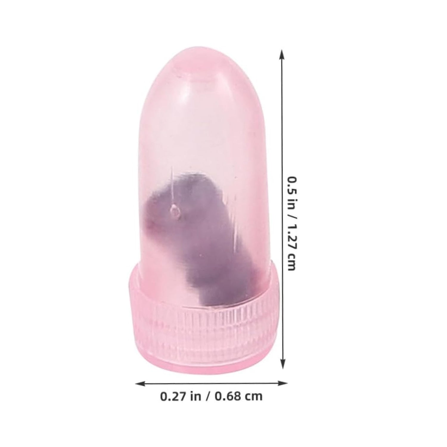 Size reference image of pink tire repair nail plugs