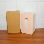 Tissue dispenser box with smooth rounded edges ideal for bedside use