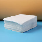 Disposable paper napkins used at a dining event