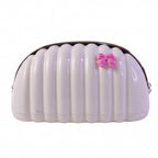 Cute clam shell style tissue box with pink bow