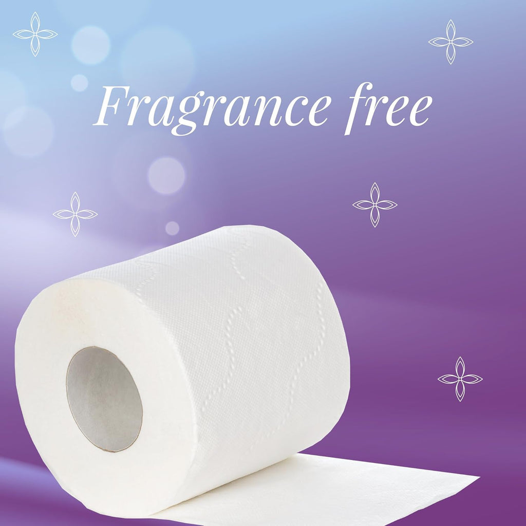 Close-up of a soft toilet tissue roll with micro-embossed texture for comfort.