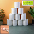 Soft embossed toilet tissue rolls in a 10-roll family pack for daily hygiene.