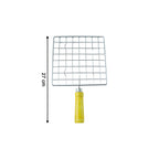 Square stainless steel Roaster Jali, ideal as a versatile kitchen grill.