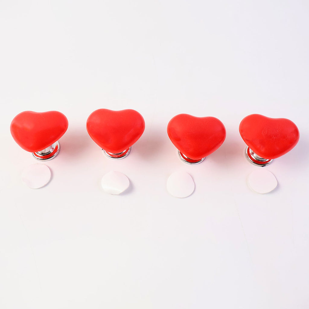 Yellow drawer handle with heart-shaped design for home improvement