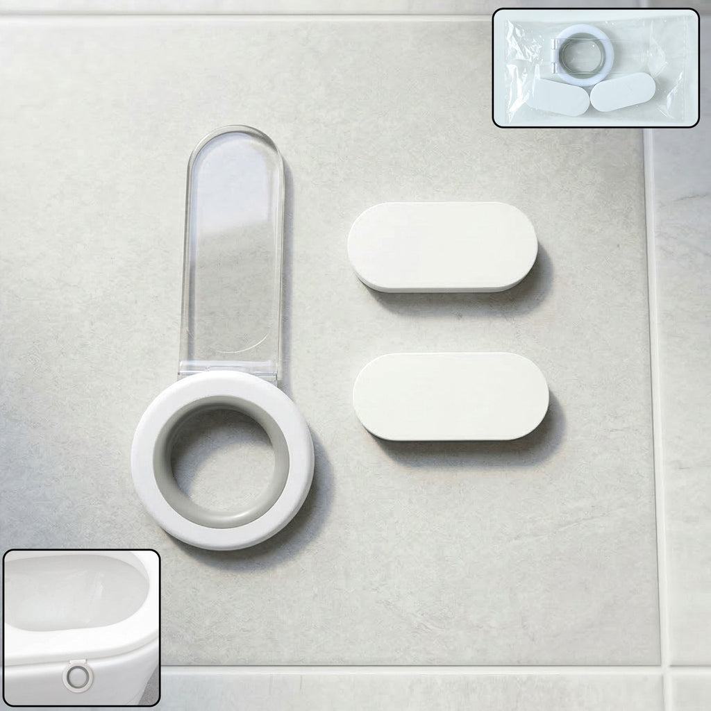 toilet seat lifter handle for hygiene