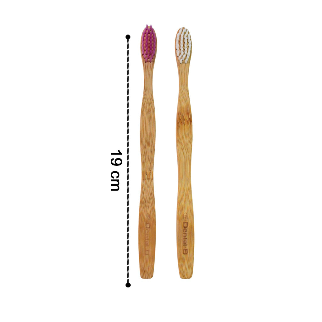 Single bamboo toothbrush on plain white background showcasing eco design