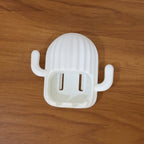 Self-adhesive wall-mounted cactus toothbrush holder for easy installation