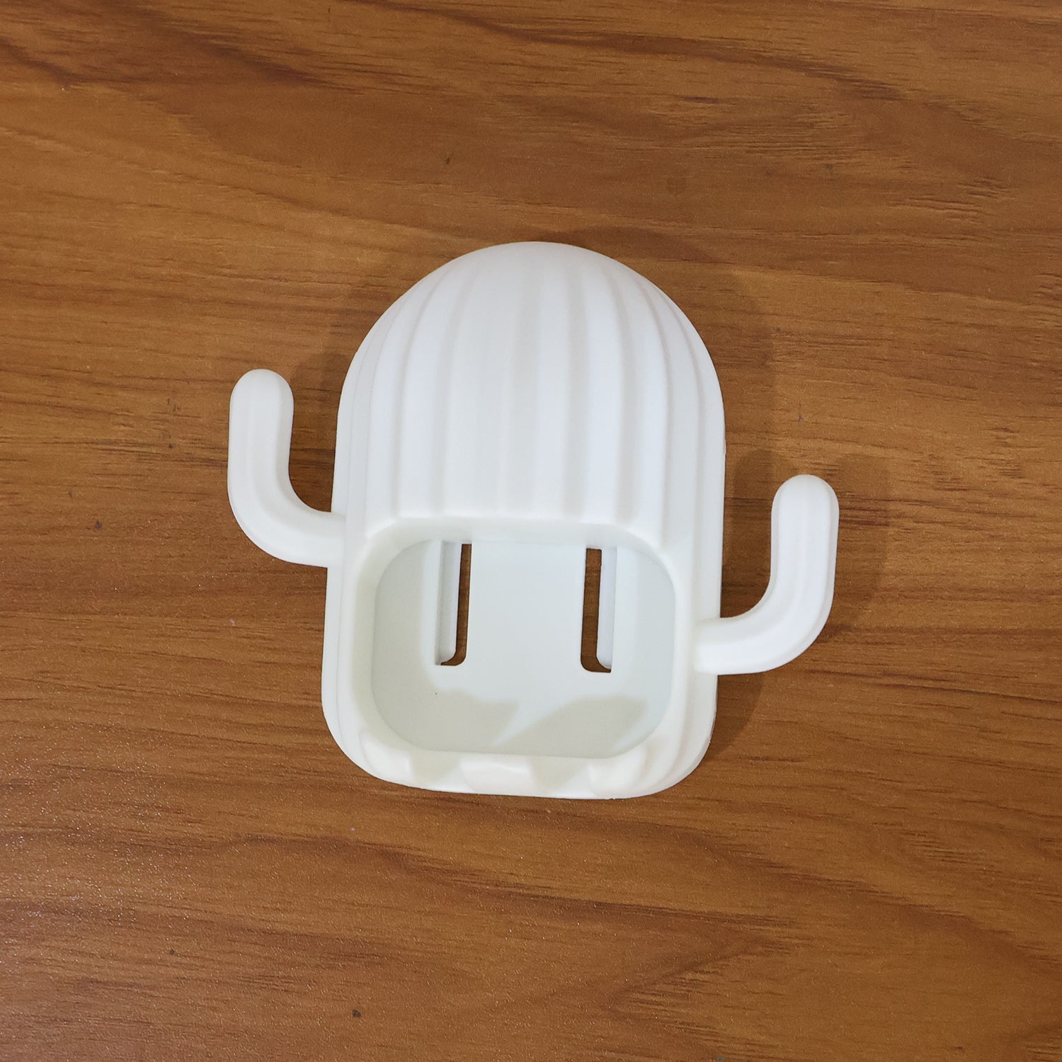 Self-adhesive wall-mounted cactus toothbrush holder for easy installation