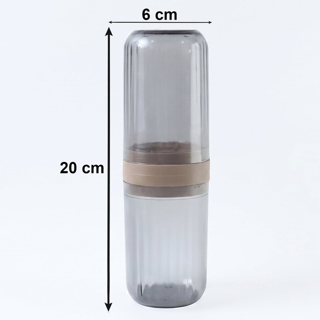 Easy carry foldable travel toothbrush cup design