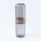 Reusable portable folding cup for travel oral care