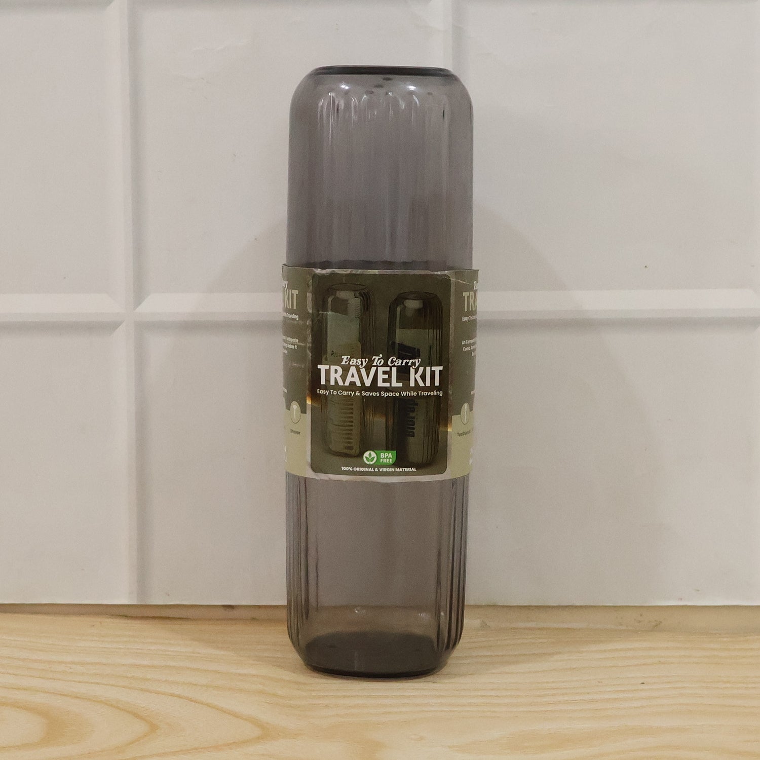 Portable reusable folding cup for travel kit