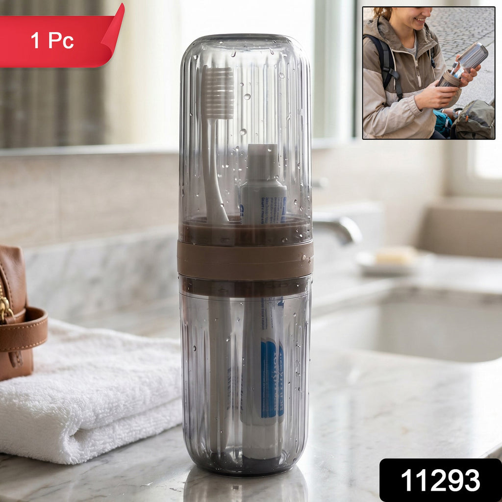 Space-saving foldable travel drinking glass for toothbrush holder