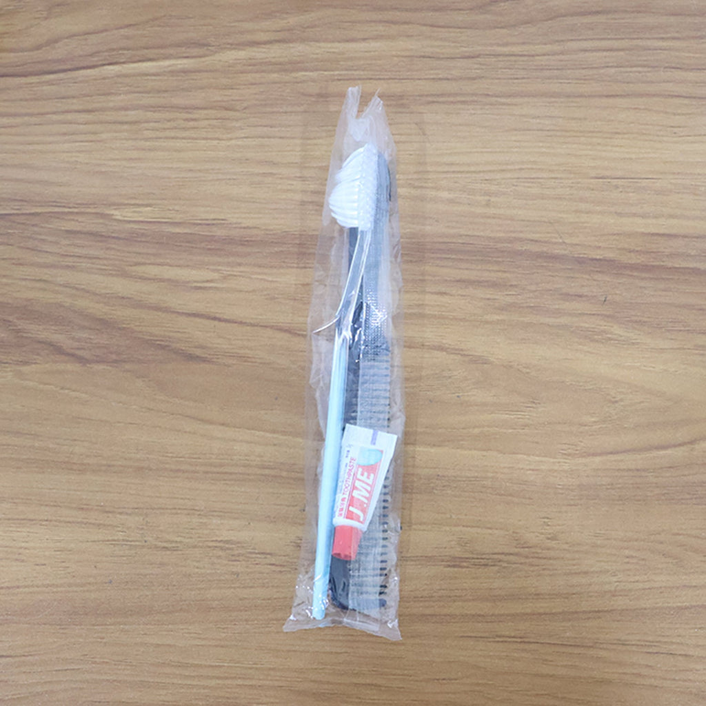 Travel-friendly toothbrush and comb personal care kit for on-the-go freshness