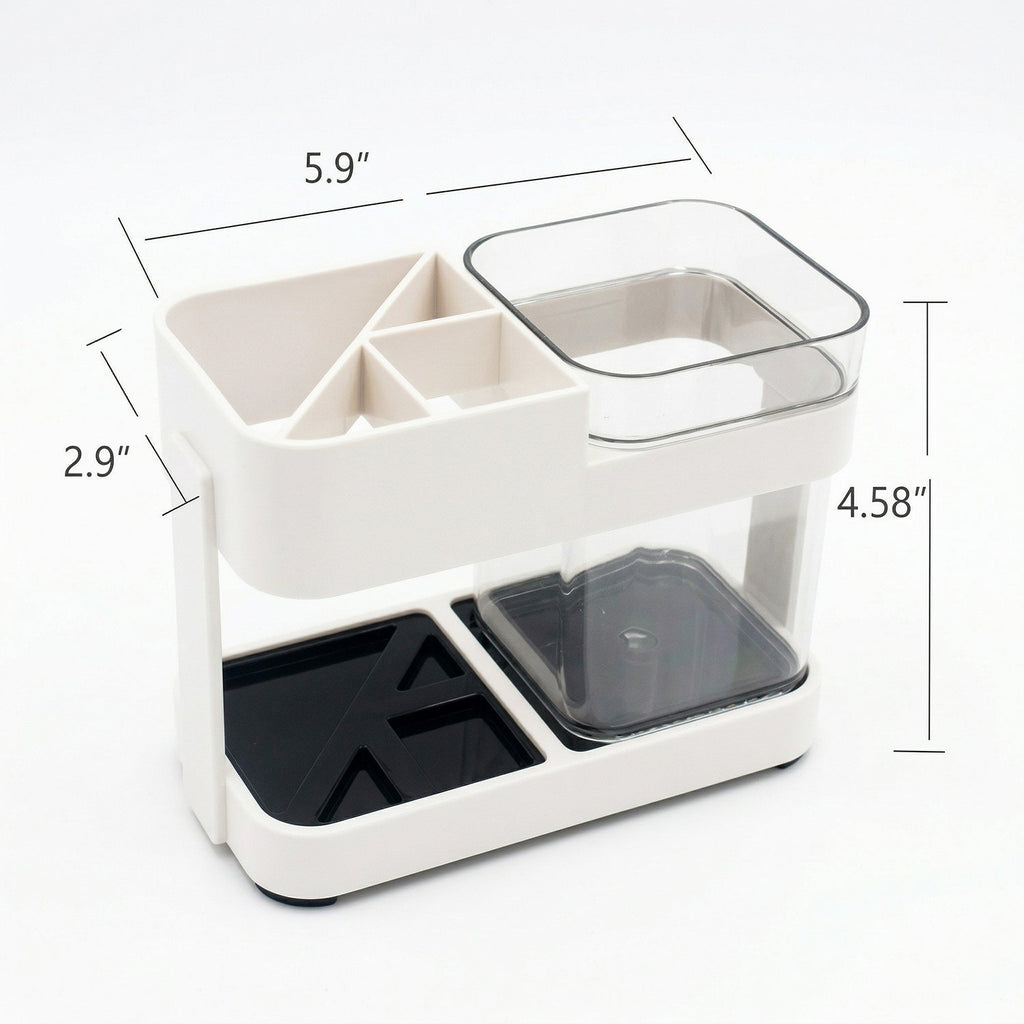 Bathroom accessories toothbrush holder showing size details