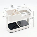Bathroom accessories toothbrush holder showing size details