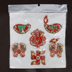 Festive home decoration setup with Shubh Labh hanging set enhancing ambiance
