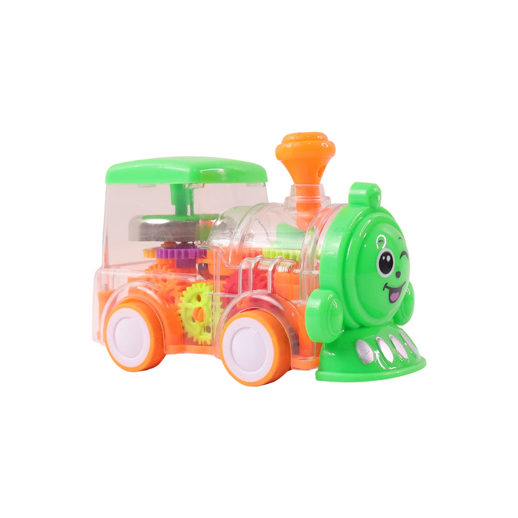Kids musical train vehicle with lights and moving mechanism