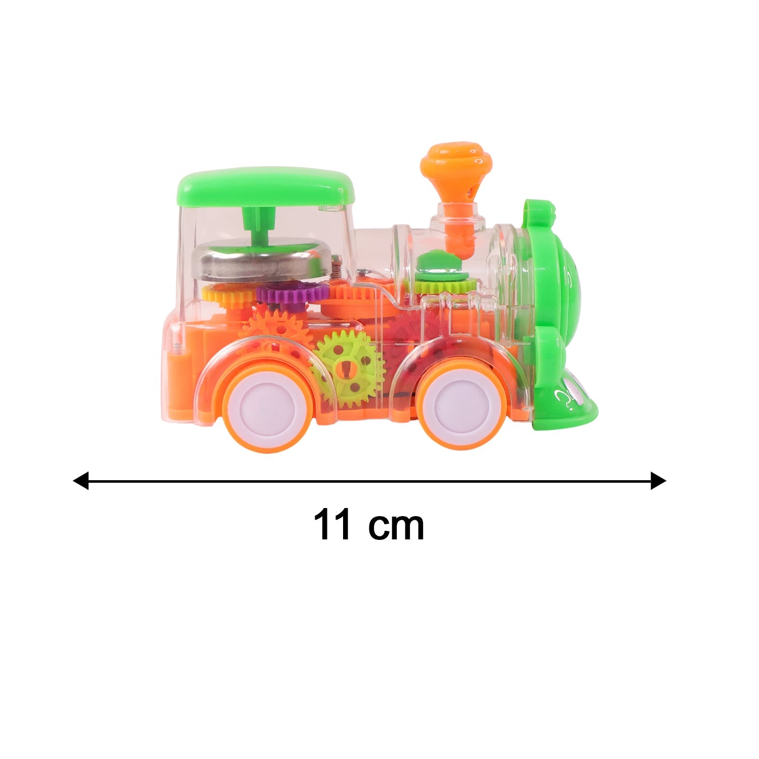 Light-up toy train car with musical features