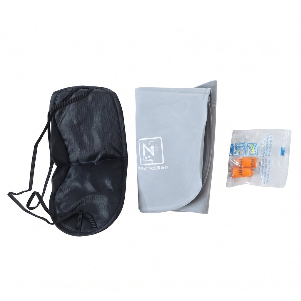 Portable neck pillow and sleep set for travel