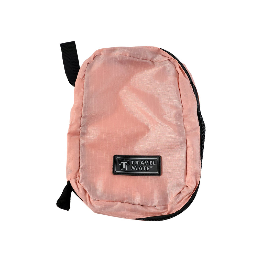 Foldable hanging utility bag for toiletries and cosmetics